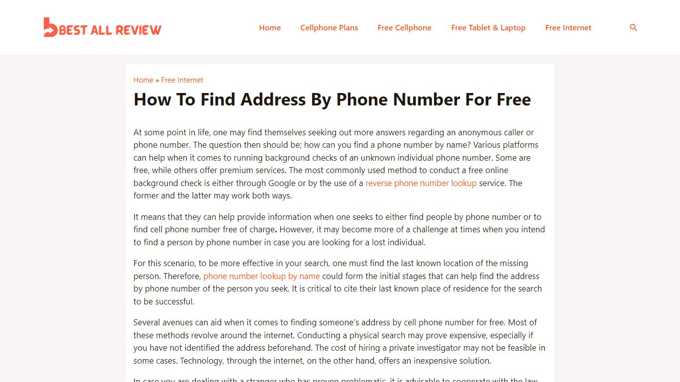 How To Find Address By Phone Number For Free - Best All Review
